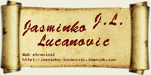 Jasminko Lučanović vizit kartica
